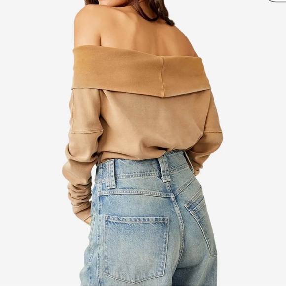 Free People ‘Not The Same Tee’ size Small in Iced Coffee; Like New - Picture 4 of 10